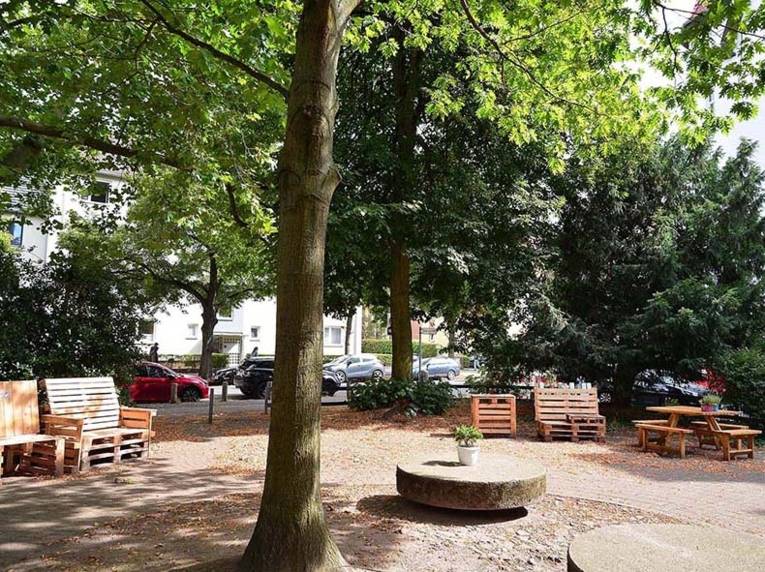 Ein Platz im Grünen.